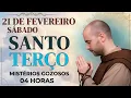 Lagu TERÇO DE HOJE - 21/02/2026 - SÁBADO - MISTÉRIOS GOZOSOS - 18 HORAS - SANTO TERÇO