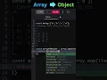 How to convert array to array object in Javascript