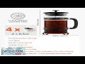 Download Lagu French Press Koffiezetapparaat 34 oz Borosilicaatglas Koffie Theepers Zilver Review