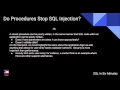 Do Stored Procedures Stop SQL Injection