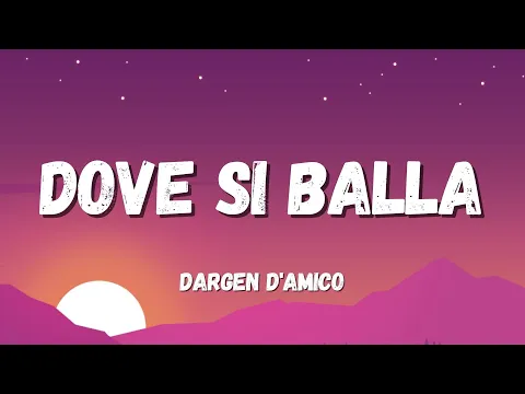 Download MP3 Dargen D'Amico - Dove Si Balla (Testo/Lyrics) (Sanremo 2022)