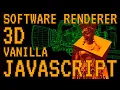 3D Software Rendering Vanilla Javascript Demo Project Programming No Libraries Progress