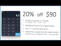 How to Calculate 20 Percent Off 90 Using a Calculator Step by Step