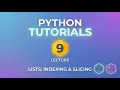 Lecture 9 Introduction to lists Indexing Slicing