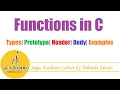 Functions in C Programming Built In Function and User Defined Function C Language Tutorial