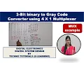 3 Bit Binary to gray code converter using 4X1 multiplexer