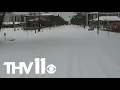 Road conditions in Little Rock during the winter weather