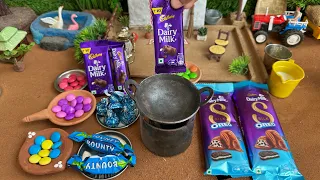 Miniature Dairy Milk Silk Oreo Chocolate Cake Recipe l Mini Cake l Dairymilk Cake l Mini Cooking l 