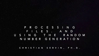 CS1 110 Process Files and Random number generation in java