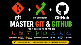 Master Git Git Extension GitHub Full Course Beginner to Advanced