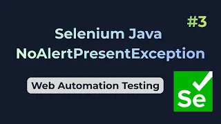 NoAlertPresentException Selenium Java