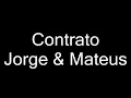 Jorge E Mateus - Contrato (letra)