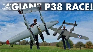 Epic Warbird Air Race Giant DIY P-38 Lightnings