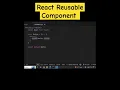 How to make reusable component in react js react reusable component