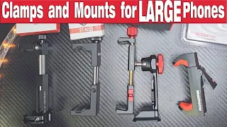 clamps and mounts for large phones professional metal tripod mounts