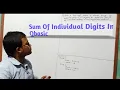 Sum of Individual Digits In Qbasic