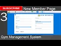 3 Gym Management System in java - New Member Page JFrame Mysql Database Netbeans IDE