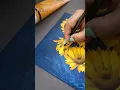 Download Lagu AMAZING Sunflower 🌻 🌻 PAINTING ON CANVAS Acrylic Painting art #shorts