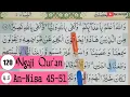 Download Lagu UNTUK PEMULA BELAJAR MEMBACA MENGAJI SURAT AN-NISA AYAT 45-51 #PART 120