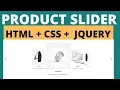 How to Create Product Slider using HTML CSS Jquery Responsive Slider 2021 HTML CSS Jquery