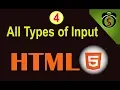 How to Use Input Tag in HTML textbox date button checkbox dropdown radio in HTML HTML Tutorial 4