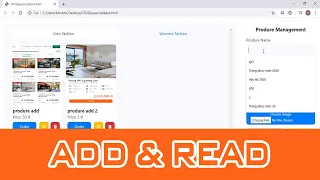 Javascript CRUD Tutorial Create Read Update Delete - Create and Read
