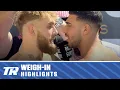 Jake Paul Tommy Fury Make Weight Have Explosive Faceoff Fight Sunday ESPN PPV