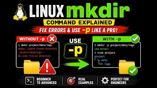 Linux mkdir Command Explained Fix Errors Use - p Like a Pro