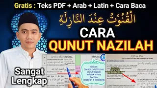 qunut nazilah terlengkap teks pdf arab latin arti ketentuan fiqih untuk muslim palestina