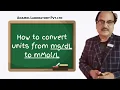 How to convert units from to
