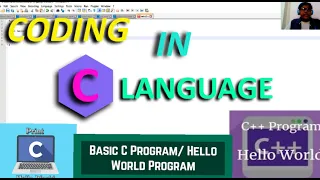 FIRST CODE IN C LANGUAGE HELLO WORLD IN NOTEPAD EASY TO LEARN WITH REFERENCE CODE