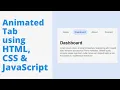 Animated Tabs using HTML CSS JavaScript