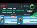 Spring C project update freelancer profile data Java tutorial