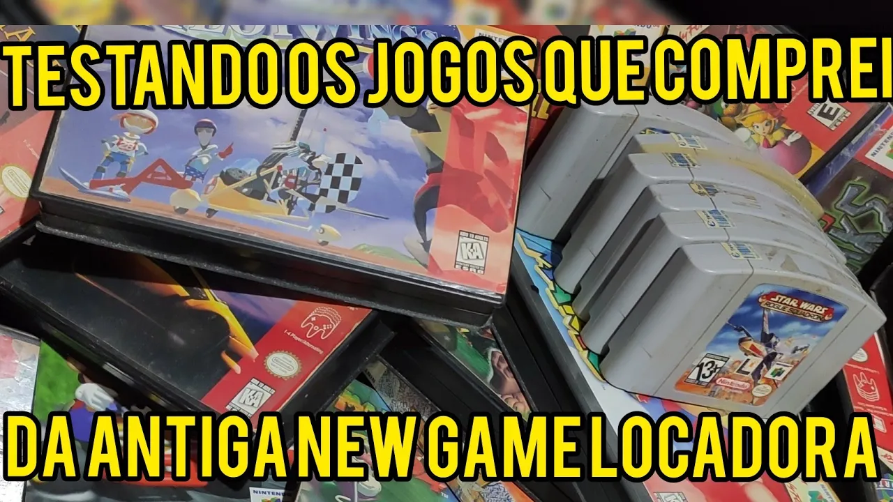 Testando e mostrando os jogos que peguei do acervo antigo da New Game Locadora de Belém/PA (anos 90)