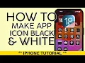 EASY How to Make Your App Icons Black and White on iPHONE 2025