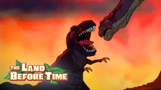 Sharptooth Attacks Littlefoot And Cera The Land Before Time 