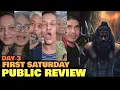 Download Lagu Kantara Chapter 1 FIRST SATURDAY Public Review - Day 3 | Late Night Show Housefull | Rishab Shetty 