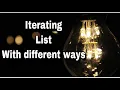 List Iteration Different ways I Java Shastra