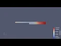 Backward Facing Step Flow Simulation CONVERGE CFD Pressure Contour Animation