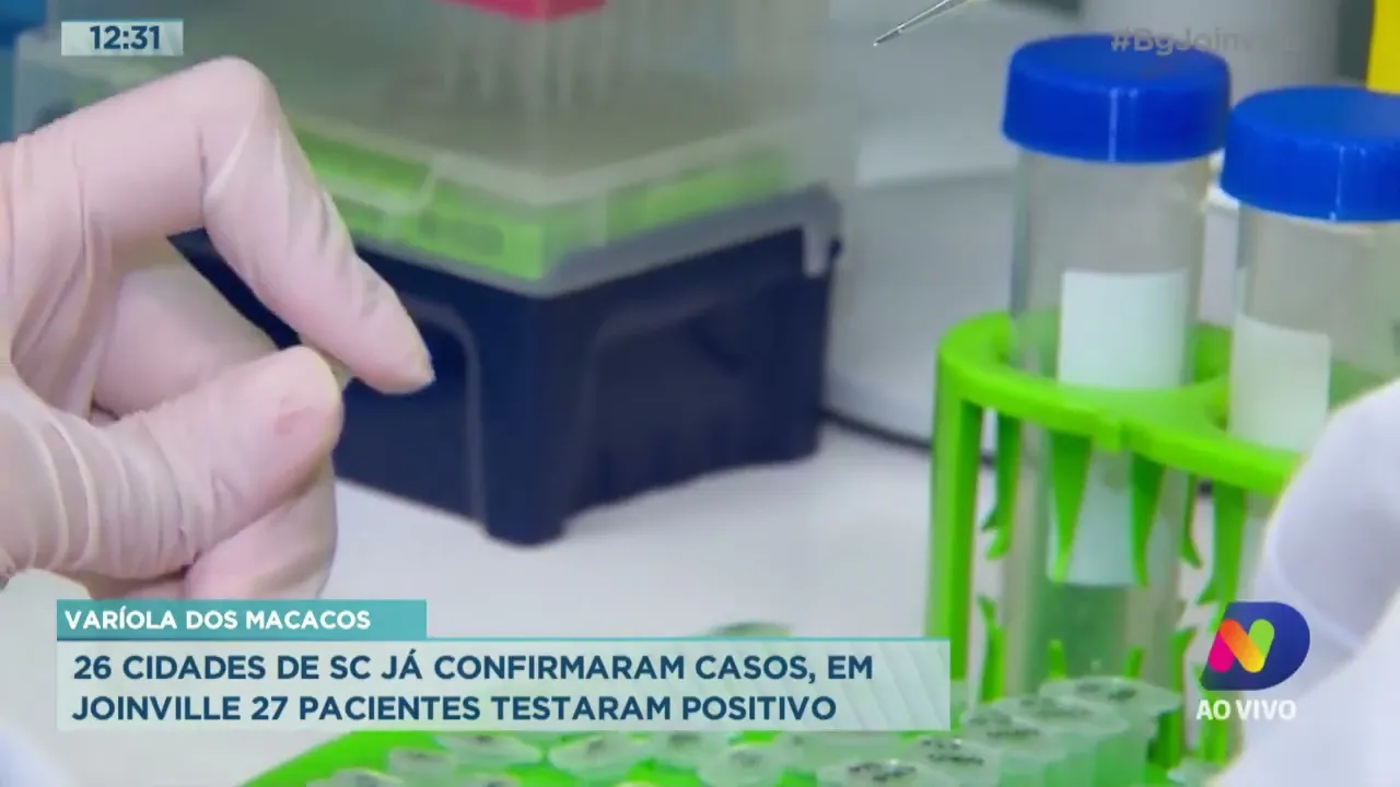 Varíola dos macacos 26 cidades de SC já confirmaram casos, em Joinville 27 pacientes