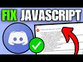 How To Fix Discord a Fatal Javascript Error Occurred Windows