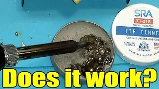 Can Tip Tinner restore a dirty soldering iron tip