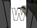 3D LETTER W