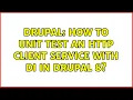 Drupal How to unit test an http client service with DI in drupal 8
