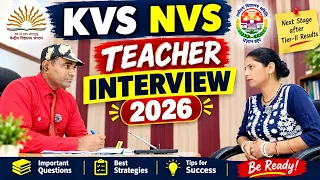 Kvs Nvs interview 2026 | Kvs/Nvs teacher interview questions | PD Classes