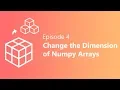 EP 4 Change the Dimensions of NumPy Array Python Data Science