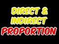 Direct Indirect Proportions