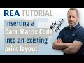 Integrate a Data Matrix Code into an existing print layout