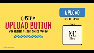 Custom Upload Button HTML CSS JavaScript