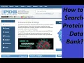How to search Protein Data Bank PDB tutorial